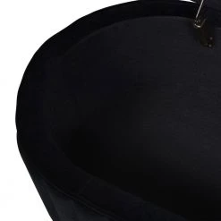 Chloe Modern Glam Storage Bench, Anthracite Black Velvet 19.5 in. x 48.5 in. x 19 in. by Jennifer Taylor -Jennifer Taylor Home Store anthracite black velvet jennifer taylor bedroom benches s85720 927 77 1000