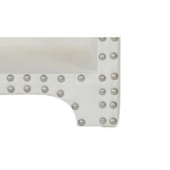 Jason Antique White Nailhead Side Table Night Stand by Jennifer Taylor -Jennifer Taylor Home Store antique white jennifer taylor nightstands 87002 879 1f 1000