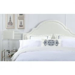 Catherine Antique White King Headboard by Jennifer Taylor -Jennifer Taylor Home Store antique white polyester jennifer taylor headboards 5000 690 4 31 1000