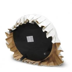 Luciana Antique White Tufted Footstool Cocktail Ottoman with Skirt by Jennifer Taylor -Jennifer Taylor Home Store antique white polyester jennifer taylor ottomans 84290 879 1d 1000