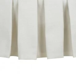 Luciana Antique White Tufted Footstool Cocktail Ottoman with Skirt by Jennifer Taylor -Jennifer Taylor Home Store antique white polyester jennifer taylor ottomans 84290 879 44 1000