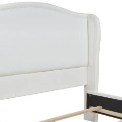 Carmen Queen Upholstered Wingback Panel Bed Frame, Antique White Polyester by Jennifer Taylor -Jennifer Taylor Home Store antique white polyester jennifer taylor panel beds 52137 3 879 2 77 1000