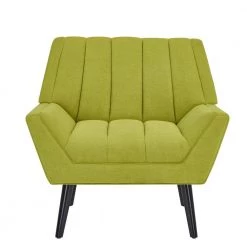 Houston Apple Green Plush Low-Pile Velour Mid Century Modern Arm Chair by Handy Living