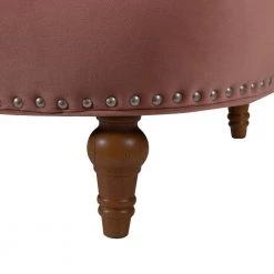 La Rosa 84 in. W Round Arm Velvet Victorian Chesterfield Curved Tufted Sofa, Ash Rose Pink Velvet by Jennifer Taylor -Jennifer Taylor Home Store ash rose pink velvet jennifer taylor sofas couches hd971 3 2525 1f 1000