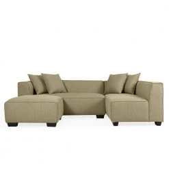 Phoenix 3-Piece Barley Tan Linen 4-Seater L-Shaped Right-Facing Sectional Sofa with Ottoman by Handy Living -Jennifer Taylor Home Store barley tan handy living sectional sofas phx sec lin82 c3 1000
