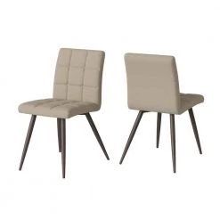 Oskar Barley Tan Low-pile Velour Fabric Armless Upholstered Dining Side Chairs (Set of 4) by Handy Living 11 Oskar Barley Tan Low-pile Velour Fabric Armless Upholstered Dining Side Chairs (Set of 4) by Handy Living -Jennifer Taylor Home Store barley tan low pile velour handy living dining chairs a191994 66 1000