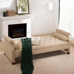Eliza Beige Bench by Jennifer Taylor