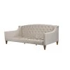 Lucy 84 in. Beige Linen 2-Seater Twin Sleeper Sofa Bed with Tapered Legs by Jennifer Taylor
