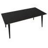 Blansten Wood Rectangular Dining Table with Black Finish by Handy Living