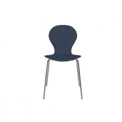 Alumnus Mid Century Modern Armless Dining Chairs in Blue Finish (Set of 4) by Handy Living -Jennifer Taylor Home Store blue handy living dining chairs a163064 4f 1000
