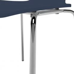 Alumnus Mid Century Modern Armless Dining Chairs in Blue Finish (Set of 4) by Handy Living -Jennifer Taylor Home Store blue handy living dining chairs a163064 fa 1000