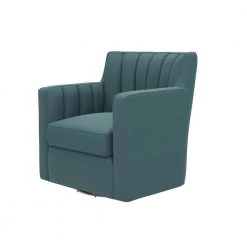 Zahara Blue Linen Swivel Arm Chair by Handy Living 15 Zahara Blue Linen Swivel Arm Chair by Handy Living -Jennifer Taylor Home Store blue linen handy living accent chairs 340c lin55 252 4f 1000