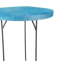Nelli 20 in. W Blue Wash 22 in. H Round Wood Nesting End Tables with Iron Legs (Set of 2) by Handy Living -Jennifer Taylor Home Store blue wash handy living nesting tables a186544 44 1000