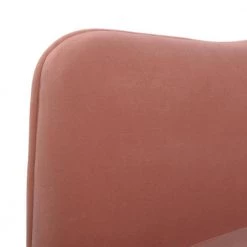 Ivy Blush Pink Mid-Century Modern Accent Desk Chair by Jennifer Taylor -Jennifer Taylor Home Store blush pink velvet jennifer taylor guest office chairs 60300 mvp 4f 1000