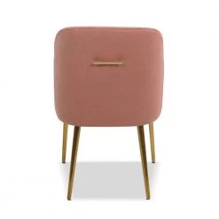 Ivy Blush Pink Mid-Century Modern Accent Desk Chair by Jennifer Taylor -Jennifer Taylor Home Store blush pink velvet jennifer taylor guest office chairs 60300 mvp 66 1000