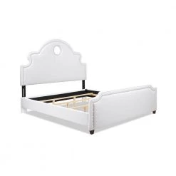 Flora King Tall Keyhole Panel Headboard Bed Set by Jennifer Taylor