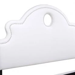 Flora King Tall Keyhole Panel Headboard Bed Set by Jennifer Taylor -Jennifer Taylor Home Store bright white polyester jennifer taylor panel beds 50390 4 974 2 fa 1000