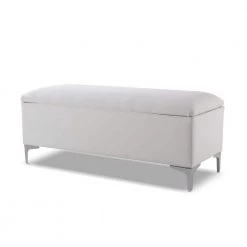 Madelyn Bright White Storage Bench by Jennifer Taylor