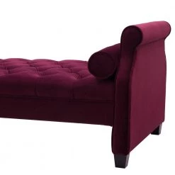 Eliza Upholstered Sofa Bed with 2 Bolster Pillows, Burgundy by Jennifer Taylor -Jennifer Taylor Home Store burgundy velvet jennifer taylor chaise lounges 65001 673 a0 1000
