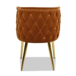 Misty Burnt Orange Velvet Modern Glam Accent Arm Chair by Jennifer Taylor 13 Misty Burnt Orange Velvet Modern Glam Accent Arm Chair by Jennifer Taylor -Jennifer Taylor Home Store burnt orange performance velvet jennifer taylor accent chairs 60340 mvo 66 1000