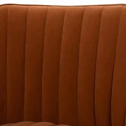 Maddie 26 in. Burnt Orange Velvet Modern Glam Gold Base Counter Height Bar Stool by Jennifer Taylor -Jennifer Taylor Home Store burnt orange velvet jennifer taylor bar stools 81120 mvo 4f 1000