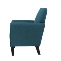 Sasha Caribbean Blue Linen Flared Arm Chair by Handy Living -Jennifer Taylor Home Store caribbean blue handy living accent chairs bf340c lin55 103 1d 1000