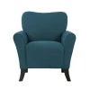 Sasha Caribbean Blue Linen Flared Arm Chair by Handy Living