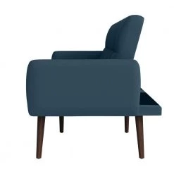 Pirro 81.25 in. Caribbean Blue Plush Low-Pile Velour Fabric 3-Seat Full Size Convert-a-Couch Sofa Bed by Handy Living -Jennifer Taylor Home Store caribbean blue handy living sofa beds a183918 40 1000