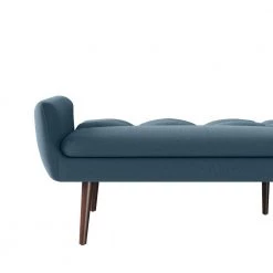 Pirro 81.25 in. Caribbean Blue Plush Low-Pile Velour Fabric 3-Seat Full Size Convert-a-Couch Sofa Bed by Handy Living -Jennifer Taylor Home Store caribbean blue handy living sofa beds a183918 76 1000