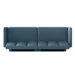 Pirro 81.25 in. Caribbean Blue Plush Low-Pile Velour Fabric 3-Seat Full Size Convert-a-Couch Sofa Bed by Handy Living -Jennifer Taylor Home Store caribbean blue handy living sofa beds a183918 a0 1000