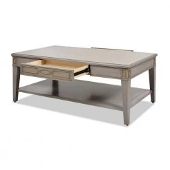 Dauphin 50 in. Grey Cashmere Wood Rectangular Storage Coffee Table by Jennifer Taylor -Jennifer Taylor Home Store cashmere gray wood jennifer taylor coffee tables kfz85632 4f 1000