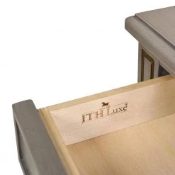 Dauphin 71 in. Cashmere Gray Wood TV Stand Storage Display Console Table by Jennifer Taylor -Jennifer Taylor Home Store cashmere gray wood jennifer taylor tv stands dsg87101 1f 1000