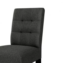 Schmitz Charcoal Black and Tan Textured Fabric Lace-Tufted Parsons Chairs (Set of 4) by Handy Living -Jennifer Taylor Home Store charcoal black and tan textured handy living dining chairs a167338 44 1000