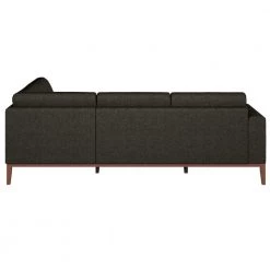 Clydesdale 2-Piece Charcoal Gray Fabric L-Shaped Right-Facing Chaise Sectional Sofa with Tapered Wood Legs by Handy Living -Jennifer Taylor Home Store charcoal gray handy living sectional sofas a149310 66 1000