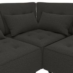 McCarthy 5-Piece Charcoal Gray Polyester L-Shaped Modular Sectional Sofa with Ottoman by Handy Living 20 McCarthy 5-Piece Charcoal Gray Polyester L-Shaped Modular Sectional Sofa with Ottoman by Handy Living -Jennifer Taylor Home Store charcoal gray handy living sectional sofas mdp fch17 5sec 44 1000