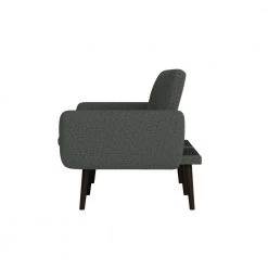 Ocampo 81.25 in. Charcoal Gray Tweed-like Woven Fabric 3-Seat Full Size Convert-A-Couch Sofa Bed by Handy Living -Jennifer Taylor Home Store charcoal gray handy living sofa beds a175227 40 1000