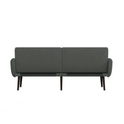 Ocampo 81.25 in. Charcoal Gray Tweed-like Woven Fabric 3-Seat Full Size Convert-A-Couch Sofa Bed by Handy Living -Jennifer Taylor Home Store charcoal gray handy living sofa beds a175227 66 1000