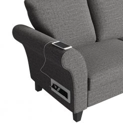 Brickman 82.9 in. Charcoal Gray Fabric 2-Seater Lawson Sofa with Removable Cushions by Handy Living -Jennifer Taylor Home Store charcoal gray handy living sofas couches a152976 4f 1000