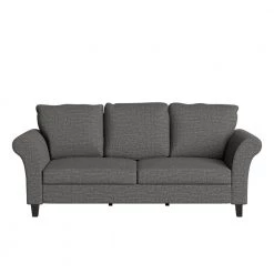 Brickman 82.9 in. Charcoal Gray Fabric 2-Seater Lawson Sofa with Removable Cushions by Handy Living