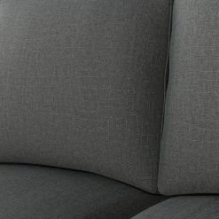 LeClaire 79 in. Charcoal Gray Textured Linen-like Fabric 3 Seat Round Arm Sofa by Handy Living -Jennifer Taylor Home Store charcoal gray textured linen like handy living sofas couches a192392 44 1000