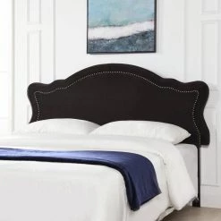 Legacy Dark Charcoal Grey Velvet Upholstered King Headboard by Jennifer Taylor -Jennifer Taylor Home Store charcoal gray velvet jennifer taylor headboards 5001 860 4 31 1000