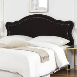 Legacy Dark Charcoal Grey Velvet Upholstered King Headboard by Jennifer Taylor -Jennifer Taylor Home Store charcoal gray velvet jennifer taylor headboards 5001 860 4 66 1000