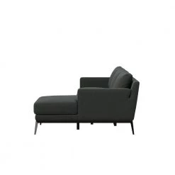 Trinette Modern 2-Piece Charcoal Woven Linen Fabric 3-Seat L-Shaped Right Facing Sectional Sofa with Chaise by Handy Living -Jennifer Taylor Home Store charcoal woven linen handy living sectional sofas a179638 40 1000