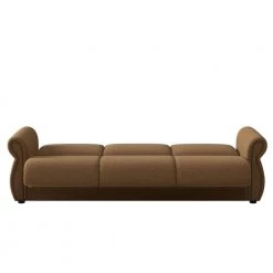 Reyn 87 in. Wide Chestnut Brown Chenille Flared Rolled Arm 3-Seat Convert-a-Couch Full Size Sofa Bed by Handy Living -Jennifer Taylor Home Store chestnut brown chenille fabric with black legs handy living sofa beds a171410 77 1000