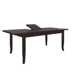 Arielle 5-piece Chocolate Brown Butterfly Leaf Dining Table in Espresso and Armless Dining Chairs Textured Woven by Handy Living -Jennifer Taylor Home Store chocolate brown handy living dining room sets a145589 77 1000