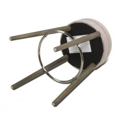 Vesper 30 in. H Country Gray Linen Round Backless Bar Stool by Jennifer Taylor 13 Vesper 30 in. H Country Gray Linen Round Backless Bar Stool by Jennifer Taylor -Jennifer Taylor Home Store country gray linen jennifer taylor bar stools hdmlc 81030 1d 1000