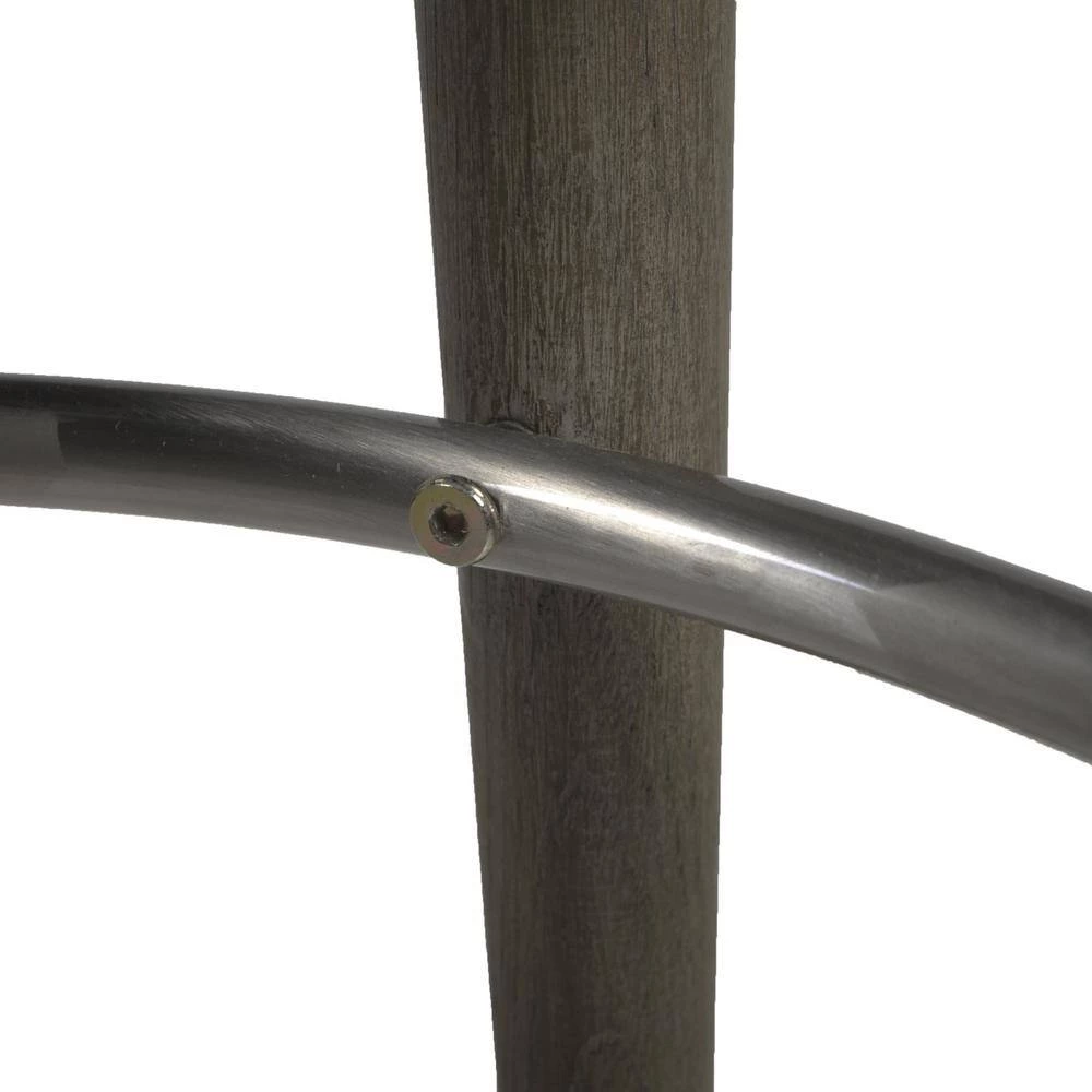 Vesper 30 in. H Country Gray Linen Round Backless Bar Stool by Jennifer Taylor 7 Vesper 30 in. H Country Gray Linen Round Backless Bar Stool by Jennifer Taylor - Image 7