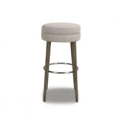 Vesper 30 in. H Country Gray Linen Round Backless Bar Stool by Jennifer Taylor 14 Vesper 30 in. H Country Gray Linen Round Backless Bar Stool by Jennifer Taylor -Jennifer Taylor Home Store country gray linen jennifer taylor bar stools hdmlc 81030 4f 1000