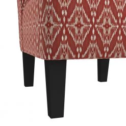 Reames Cranberry Red Diamond Medallion Fabric Slipper Chairs (Set of 2) by Handy Living 15 Reames Cranberry Red Diamond Medallion Fabric Slipper Chairs (Set of 2) by Handy Living -Jennifer Taylor Home Store cranberry red diamond medallion handy living accent chairs a189519 1d 1000