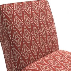 Reames Cranberry Red Diamond Medallion Fabric Slipper Chairs (Set of 2) by Handy Living 20 Reames Cranberry Red Diamond Medallion Fabric Slipper Chairs (Set of 2) by Handy Living -Jennifer Taylor Home Store cranberry red diamond medallion handy living accent chairs a189519 44 1000